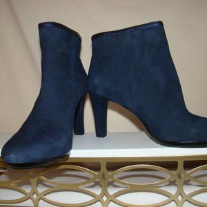 Suede ankle booties